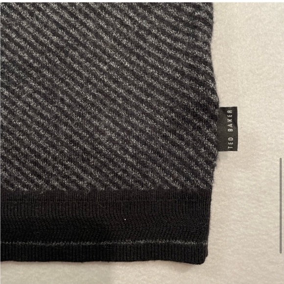 Ted Baker London Mens 1/4 Zip Wool Blend Sweater Size 6 In Ted We Trust - Picture 4 of 10